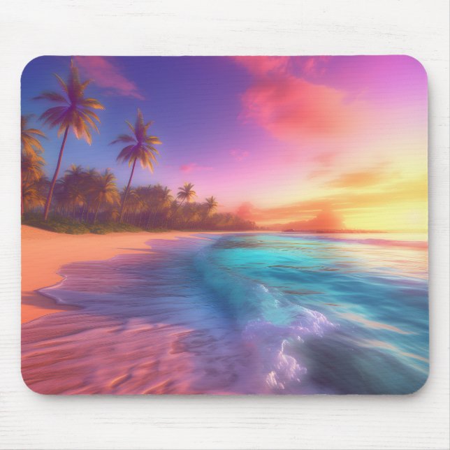 Mousepad Praia Colorida de Dreamy (Frente)