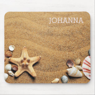 Mousepad Praia com Starfish na areia