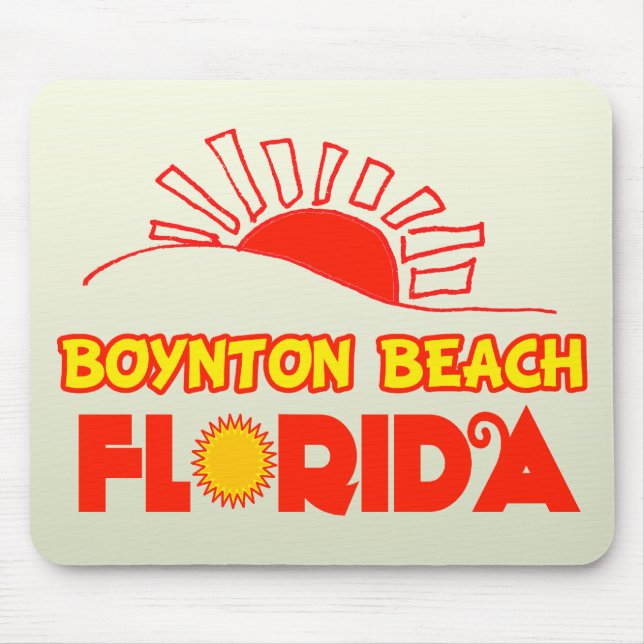 Mousepad Praia de Boynton, Florida (Frente)
