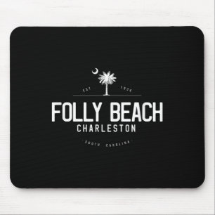 Mousepad Praia de Folly Carolina do Sul Surfando