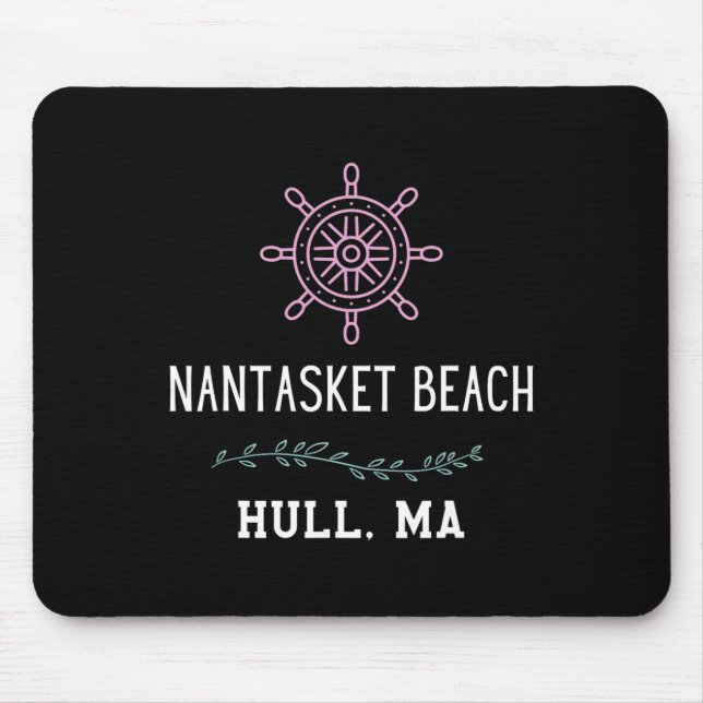 Mousepad Praia de Nantasket Hull da Moda Machusetts Férias  (Frente)