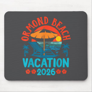 Mousepad Praia de Ormond Beach Flórida 2026 Férias em Famíl