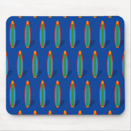 Mousepad Praia de Prancha Azul