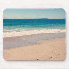 Mousepad Praia de Turquesa Cênica Personalizada Foto