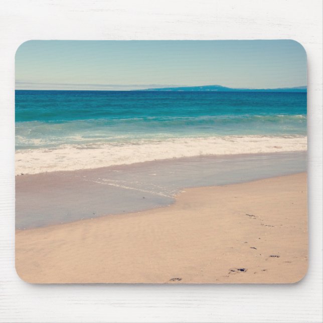Mousepad Praia de Turquesa Cênica Personalizada Foto (Frente)