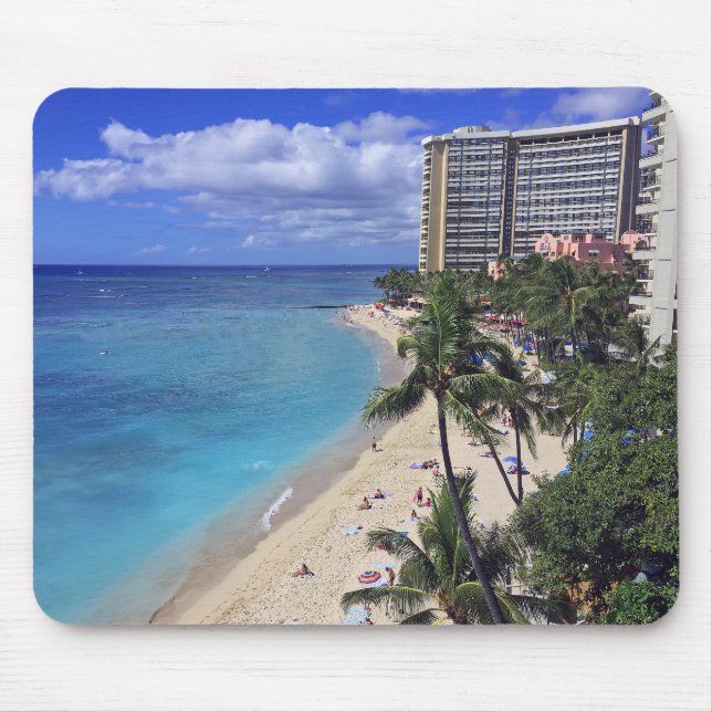 Mousepad Praia de Waikiki (Frente)