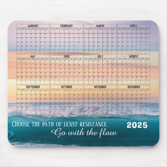 Mousepad Praia do bloco de cores (Frente)