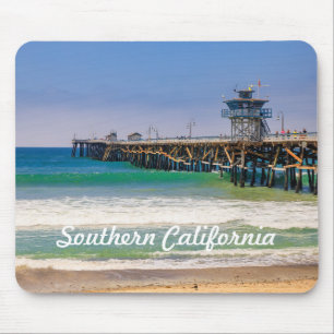 Mousepad Praia e píer do sul da Califórnia em San Clemente