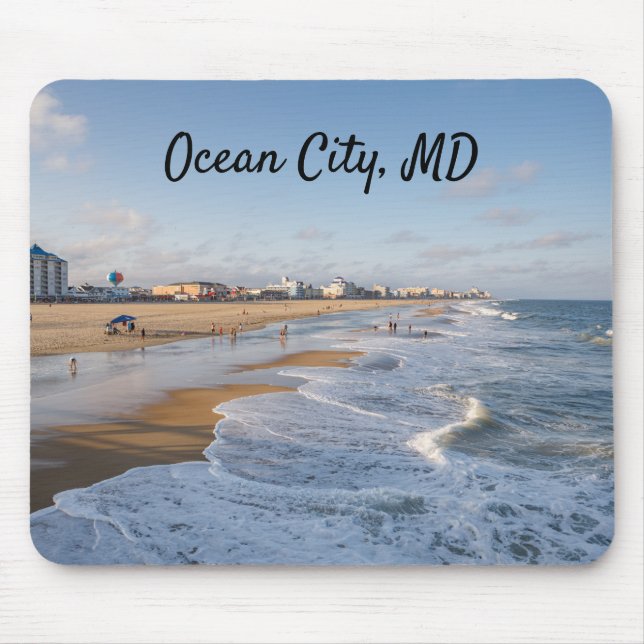 Mousepad Praia em Ocean City, Maryland (Frente)