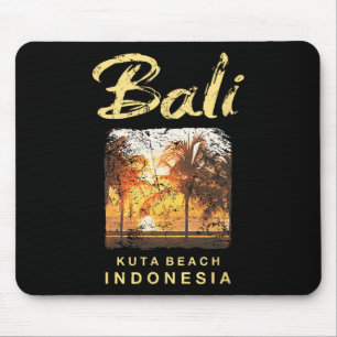 Mousepad Praia Li Kuta Indonésia Surf Vintage Homens Mulher