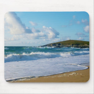 Mousepad Praia Newquay Cornualha Inglaterra de Fistral