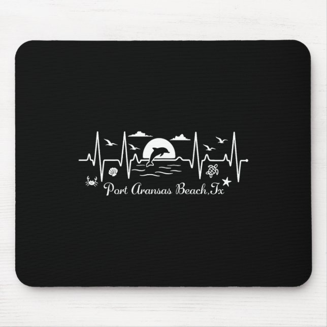 Mousepad Praia Port Aransas (Frente)