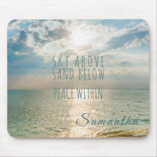 Mousepad Praia Sunrise Sky Acima da Paz Dentro de Cotação