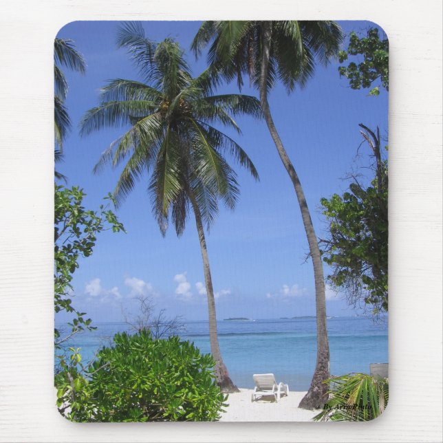 Mousepad Praia tropical (Frente)