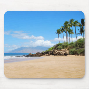 Mousepad praia Tropical de Wailea, Maui Havaí