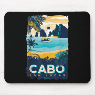 Mousepad Praia Tropical do Cabo San Lucas Mexico Viagem Vin