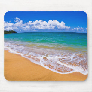 Mousepad Praia Vazia E Águas Azuis