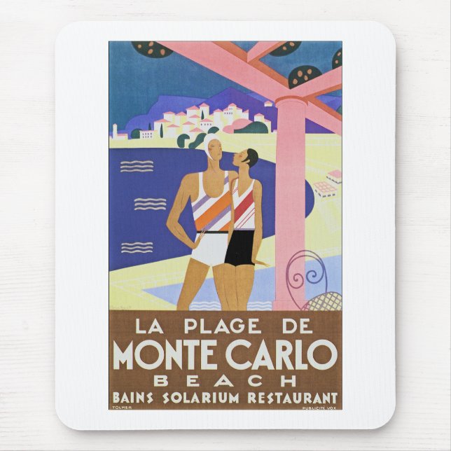 Mousepad Praia Vintage Monte Carlo (Frente)