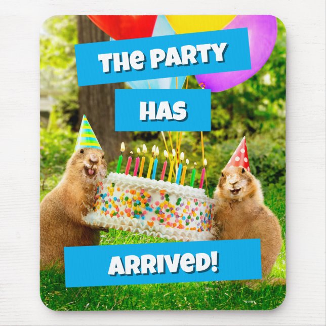 Mousepad Prairie Dog Birthday Party (Frente)