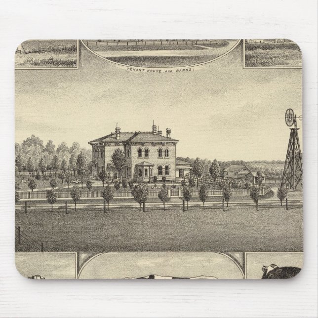 Mousepad Prairie Lawn Fazenda, Nebraska (Frente)