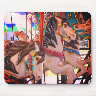 Mousepad Pranceres Silenciosos Cavalos Carrossel
