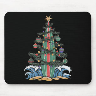 Mousepad Prancha de Surf Árvore de Natal _1