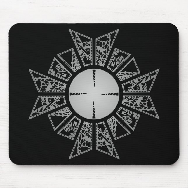 Mousepad Prata da estrela da lamentação (Frente)