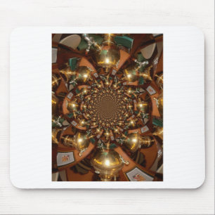 Mousepad Prata e Dourado