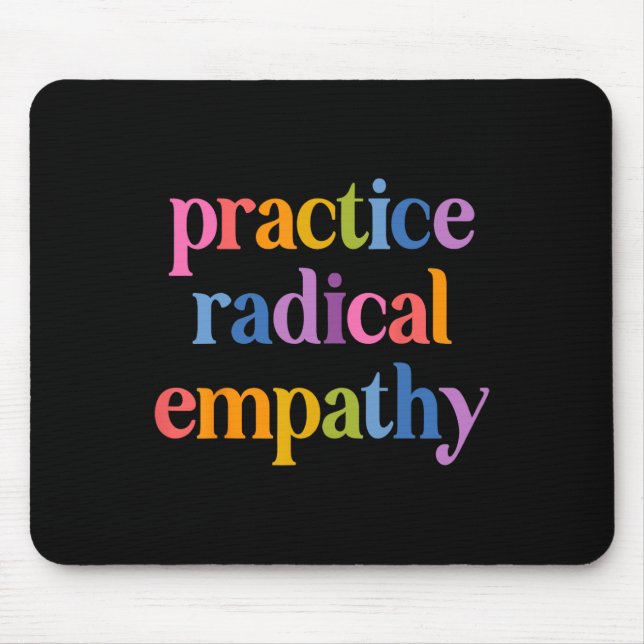 Mousepad Prática de empatia Radical Anti Trump Liberal Femi (Frente)