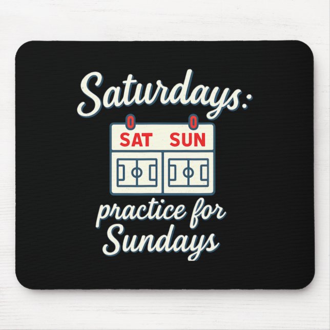 Mousepad Prática De Sábado Para O Romance Do Pai De Futebol (Frente)