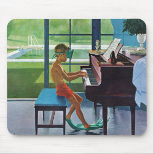 Mousepad Prática do piano da piscina