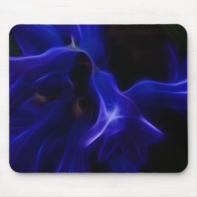 Mousepad Prato abstrato azul do Baby bell (Frente)