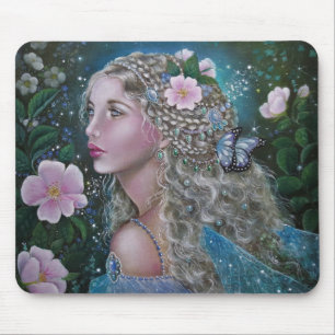 Mousepad Prato de fada rosa selvagem