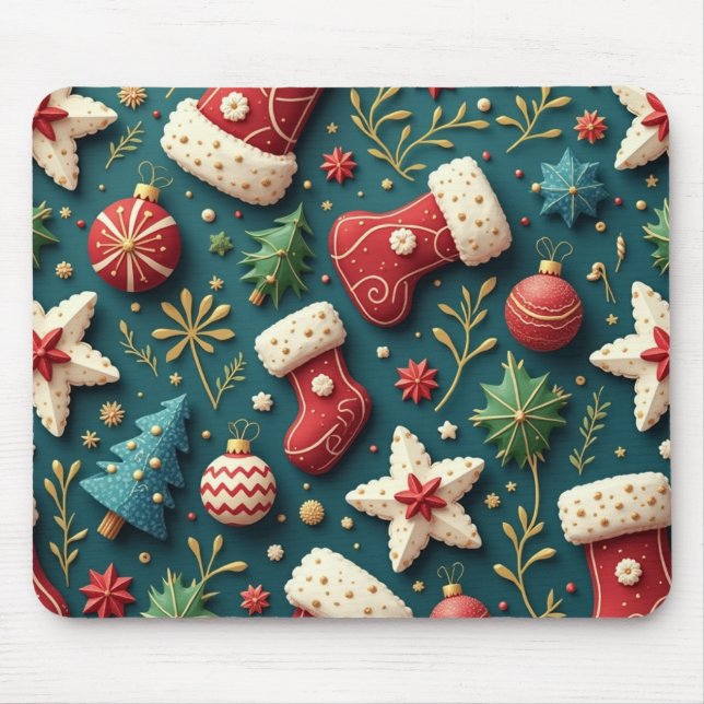 Mousepad Prato de Natal esperançoso (Frente)