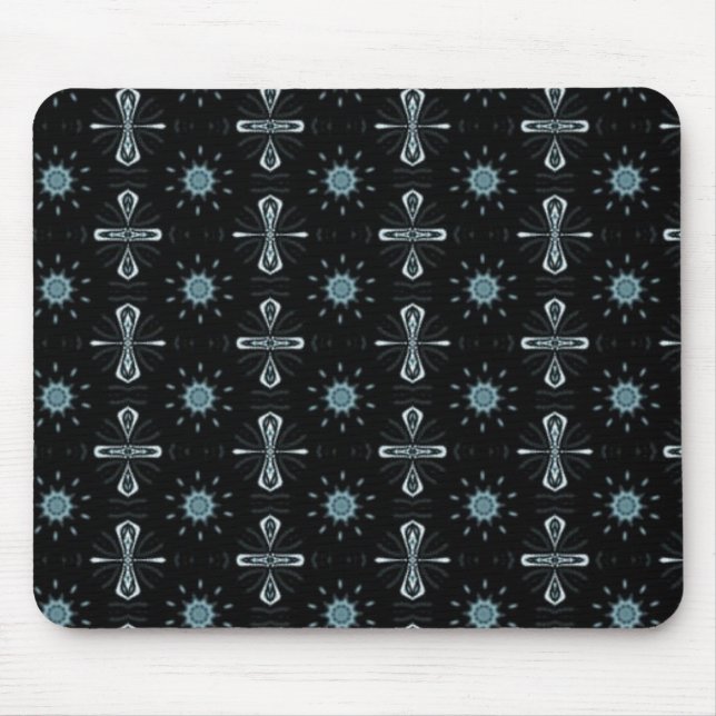 Mousepad Prazer preto e azul (Frente)