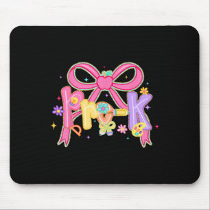 Mousepad Pré-escola Preppy de Volta às Aulas Coquette Bow E
