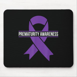 Mousepad Pré-maturidade Sensibilização Mês Fita Roxa