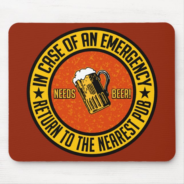 MOUSEPAD PRECISA DE CERVEJA! (Frente)
