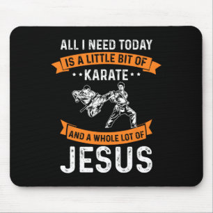 Mousepad Precisa de Karate Jesus Cristo Cristão Deus Adora