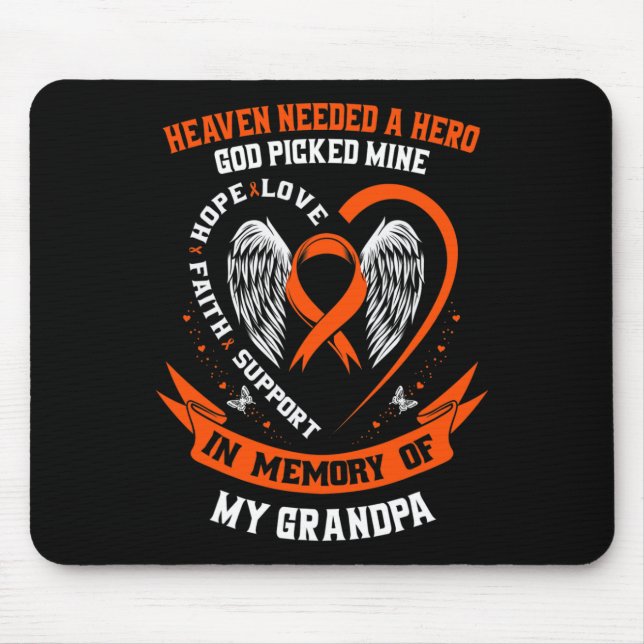 Mousepad Precisava De Um Herói Que Deus Pegou O Meu Vovô Me (Frente)