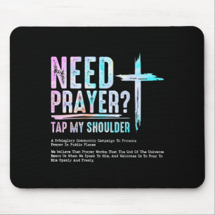 Mousepad Preciso De Oração Bata No Meu Ombro Homens Cristão