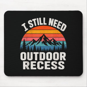 Mousepad Preciso de recreio ao ar livre vintage retrô pôr d