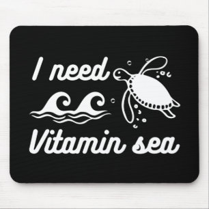 Mousepad Preciso De Tartaruga Do Mar De Vitamina