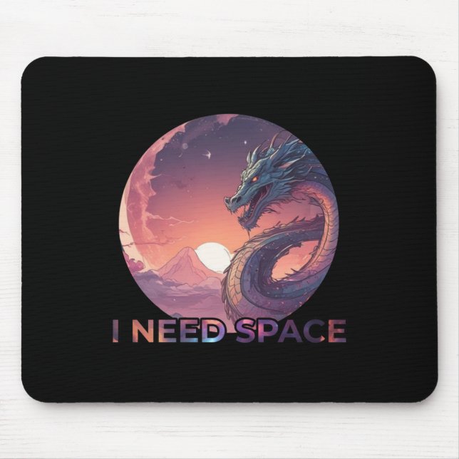 Mousepad Preciso de um adesivo espacial (Frente)
