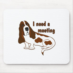 Mousepad Preciso De Uma Citação Engraçada E Um Cachorro 