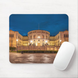Mousepad Prédio de Tempestade de Oslo na Noruega à noite