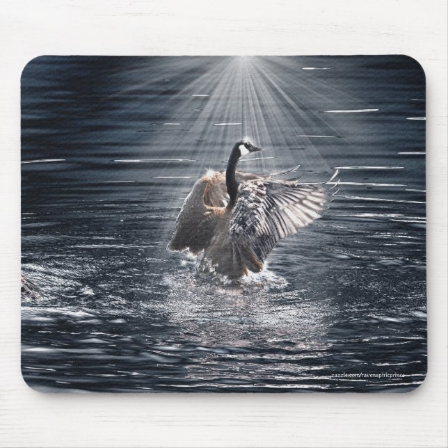 Mousepad Preening Canada Goose & Water Willife (Frente)