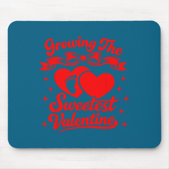 Mousepad Pregnancy Announcement Growing The Sweetest Valent (Frente)