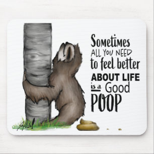 Mousepad preguiça pooping