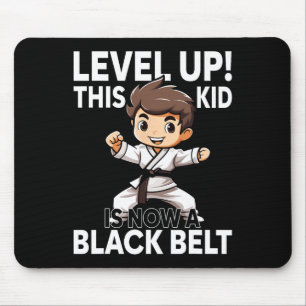 Mousepad Prêmio de Cinto Preto de Uniforme de Karatê Infant